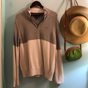 Tommy Hilfiger Vintage Color-Blocked Quarter Zip